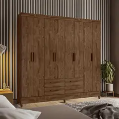 CASA BONITA - Ropero 8 Puertas 4 Cajones Florida