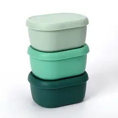 JUST HOME COLLECTION - Set de 3 tapers de Silicona Verde