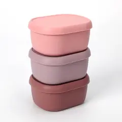 JUST HOME COLLECTION - Set de 3 tapers de Silicona Rosa