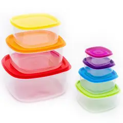 Set de Tápers de plástico x14 piezas