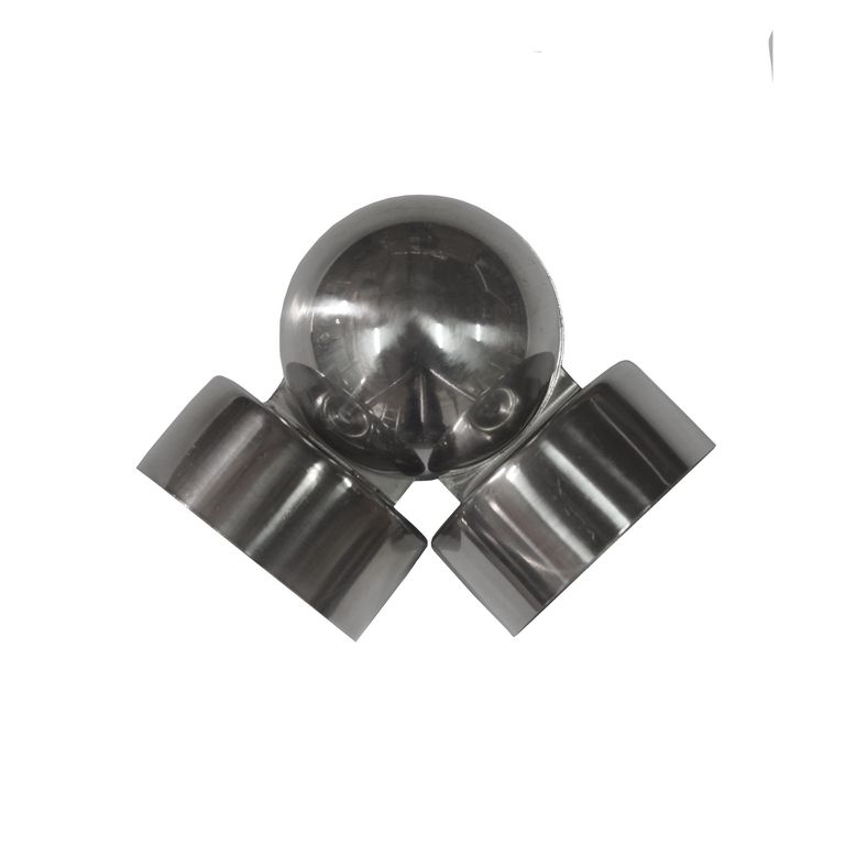 Codo Ajustable Pasamanos Redondo Satinado PVC