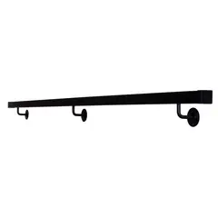 HOLZTEK - Pasamanos Cuadrangular PVC Negro 200cm
