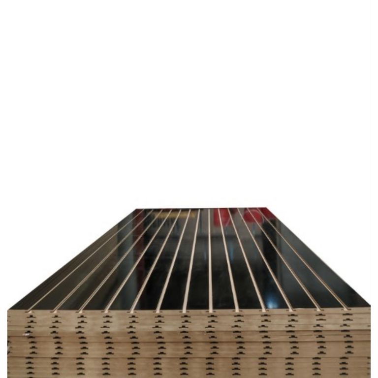 Tablero ranurado 18mm 4x8 Negro