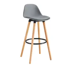 JUST HOME COLLECTION - Silla Bar Frank Gris