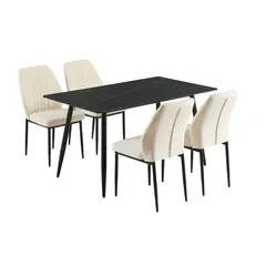 JUST HOME COLLECTION - Juego de Comedor Mogani 4 Sillas