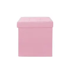 JUST HOME COLLECTION - Pouf Plegable Rosa 38x38x38cm