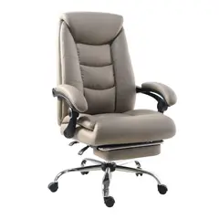 JUST HOME COLLECTION - Silla de Oficina con Reposapiés Arnold