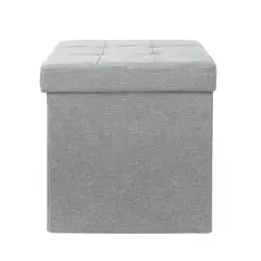 JUST HOME COLLECTION - Pouf Plegable Beige 38x38x38cm