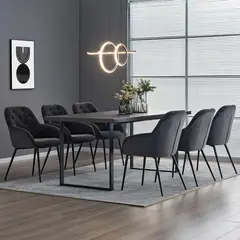 JUST HOME COLLECTION - Juego de Comedor 6 Sillas Papeete