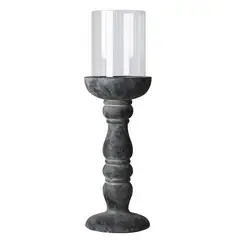 JUST HOME COLLECTION - Portavela Negro 14.5x47cm