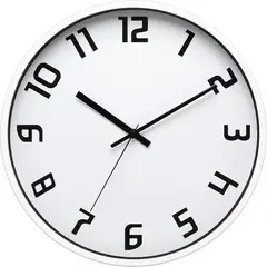 CASA BONITA - Reloj Norma 30cm Blanco y Negro