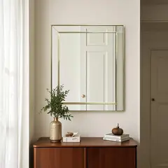 JUST HOME COLLECTION - Espejo Bisel Dorado 62x72cm