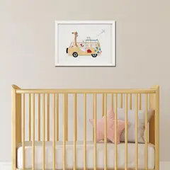 JUST HOME COLLECTION - Cuadro Decorativo Auto Animalitos 40x30 cm