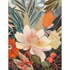 JUST HOME COLLECTION - Cuadro Canvas Flor Folia 3 30x40cm