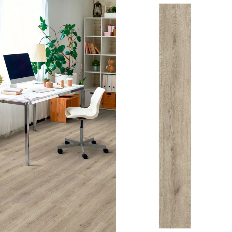 Piso Laminado 7 mm Trend Oak Gris Gris Claro 2.39 m2