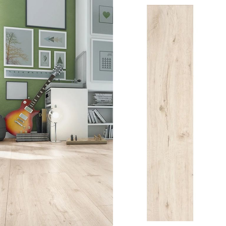 Piso Laminado 8 mm Rin Beige Claro 2.5 m2