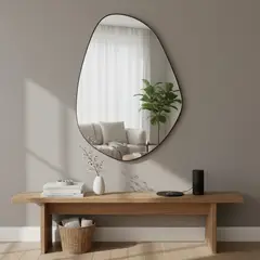 JUST HOME COLLECTION - Espejo Decorativo Shape3 50x70cm Plateado