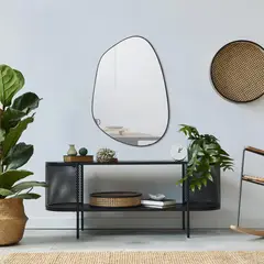 JUST HOME COLLECTION - Espejo Decorativo Shape1 50x70cm Plateado