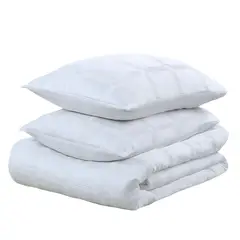 JUST HOME COLLECTION - Plumón Liso 2 Plazas Blanco