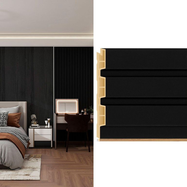 Wall Panel WPC Negro 240x12.2cm 0.28m2 - Venta por Unidad