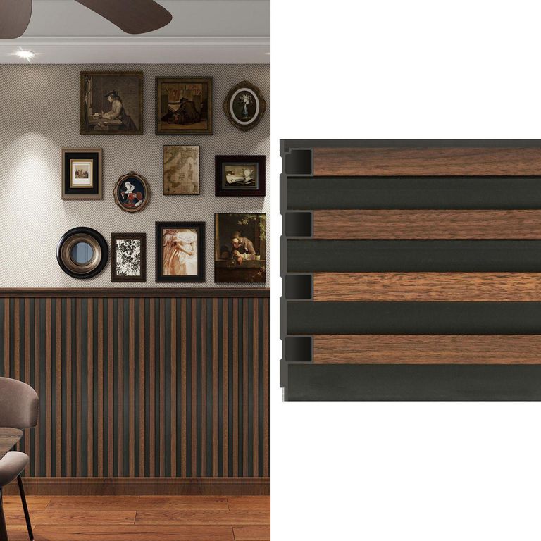 Wall Panel WPC Café Dual Oscuro 240x16.8 0.39m2 - Venta por Unidad