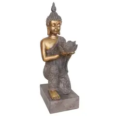 JUST HOME COLLECTION - Buda Gris Portavela 46cm