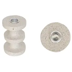 JUST HOME COLLECTION - Candelabro de Cerámica Blanco 11cm