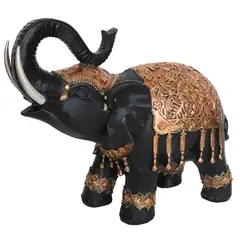 JUST HOME COLLECTION - Elefante Dorado/Negro 22cm