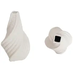 JUST HOME COLLECTION - Florero de Cerámica Blanco 21cm