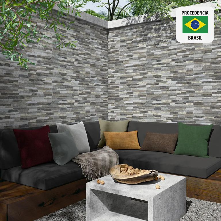 Fachaleta Filito 31x54 cm Mix Gris 1.51 m2