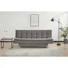 JUST HOME COLLECTION - Sofá Cama Futón 3 Cuerpos Mateo Gris