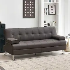 JUST HOME COLLECTION - Sofá Cama Futón con Cajones 2 Cuerpos Siena