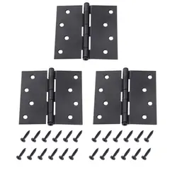 FIXSER - Pack de 3 Bisagras Negro 4x4