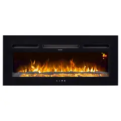 WURDEN - Chimenea Eléctrica de Pared 2000W 25m2 EF140FNR