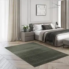 JUST HOME COLLECTION - Alfombra Dolce 120x170cm Verde Oscuro