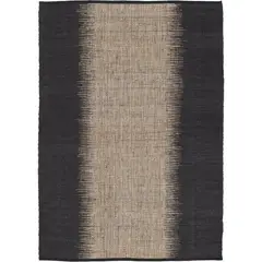 JUST HOME COLLECTION - Alfombra Poona Raya 120x170cm Natural/Negro