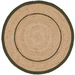 JUST HOME COLLECTION - Alfombra Redonda 120x120cm Natural