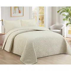 JUST HOME COLLECTION - Quilt Clásico Avena 1.5 Plazas