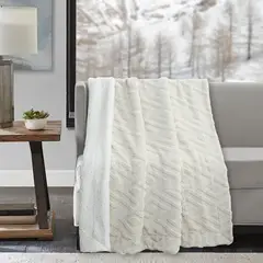 JUST HOME COLLECTION - Manta Sherpa Ivory 125x150cm