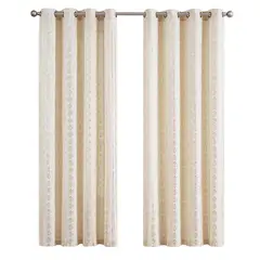 JUST HOME COLLECTION - Cortina Folia Dorada 140x220cm