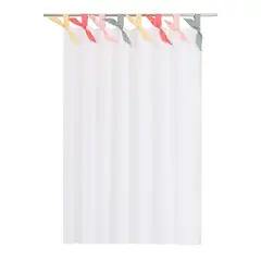 JUST HOME COLLECTION - Cortina Oxford Blanco 140x220cm