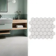 HOLZTEK - Porcelanato Hexagon Blanco Mate