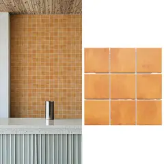 HOLZTEK - Malla Decorativa de Porcelanato Cuadros Cotto 30x30cm 0.09m2