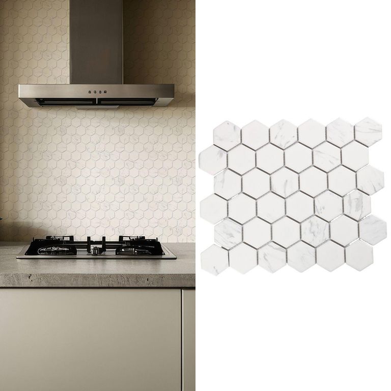 Porcelanato Hexagon Marmol Mate