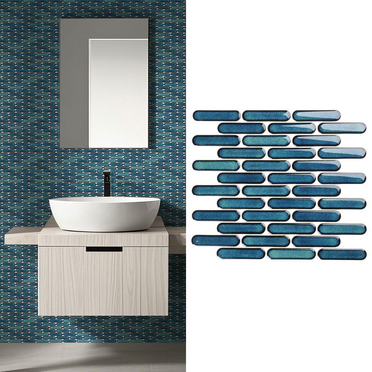 Malla Mosaico Ovalado Verde 30x30cm