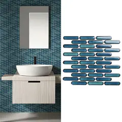 HOLZTEK - Malla Mosaico Ovalado Verde 30x30cm