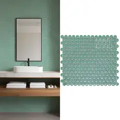 HOLZTEK - Malla Decorativa de Porcelanato Spot Verde 29.1x31.5cm 0.09m2