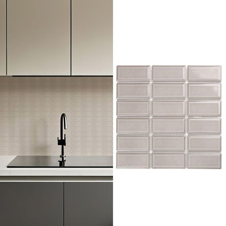 Porcelanato Brick Beige Brillante