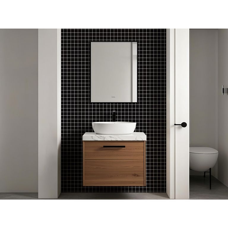 Malla Decorativa de Porcelanato Square Negro 30.6x30.6cm 0.09m2