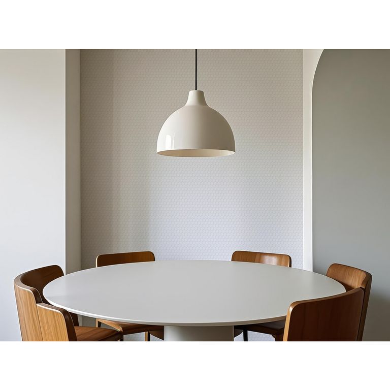 Malla Decorativa de Porcelanato Hex Blanco XS 26x30cm 0.08m2